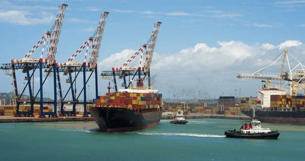 Container Vessel Small Ship